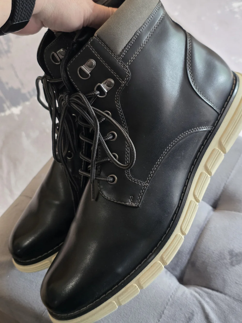 Bruno Marc Mens 12 Black Chukka Boots Dress Casual Lace Up Ankle Boots